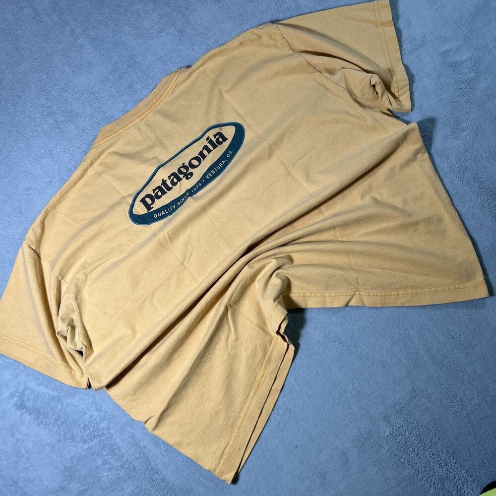 Y2k 2000s USA Patagonia Logo T Shirt Womens Crop Large Skateboard VTG 90s USA